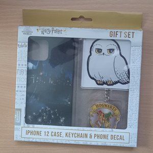NEW Harry Potter Iphone 12 Case Key Chain Decal Gift Set